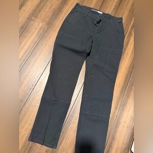 Carhartt Black Work Jacket with Gold Logo Patch